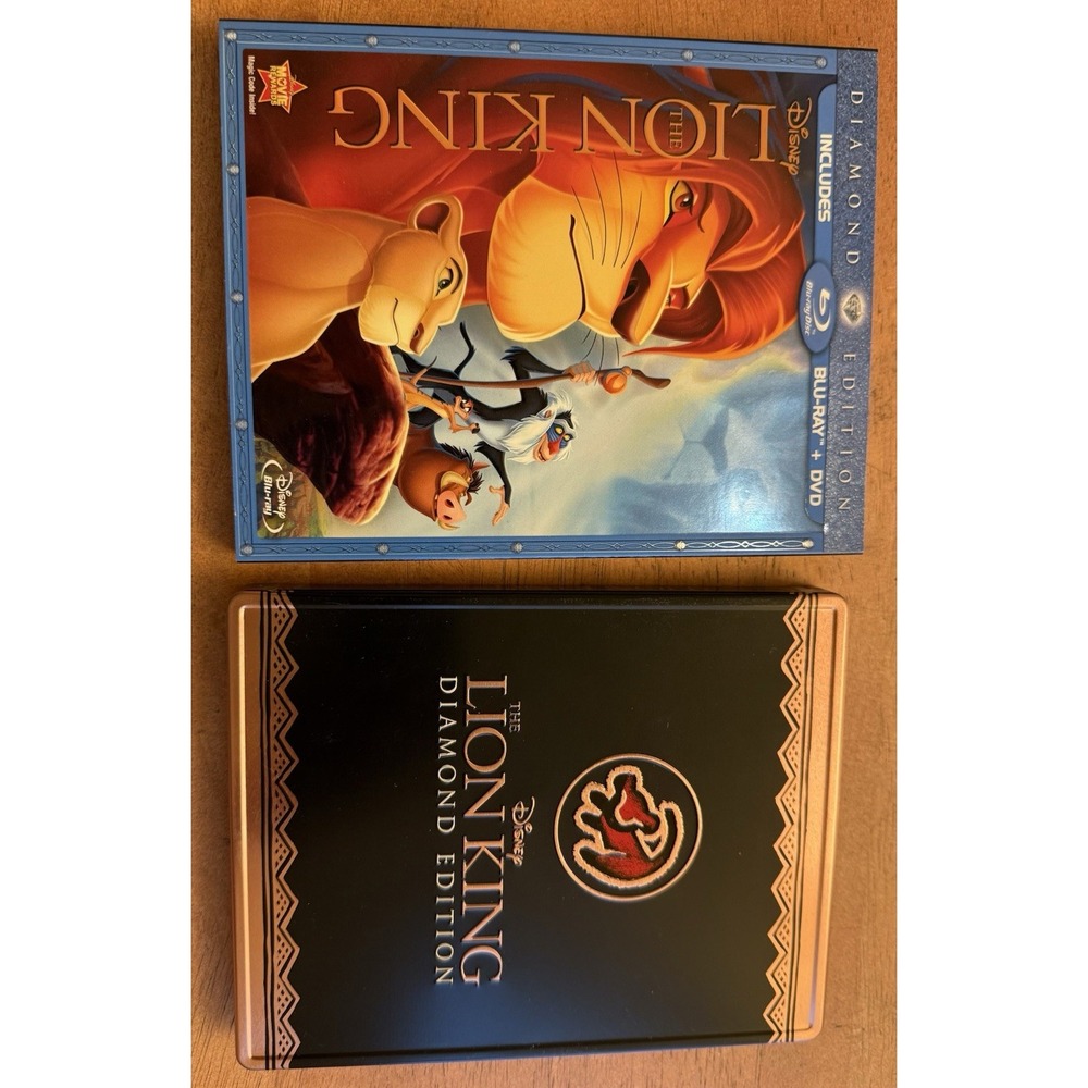 The Lion King (Blu-ray/DVD, 2011, 2-Disc Set, Diamond Edition) W/ Steelbook Case